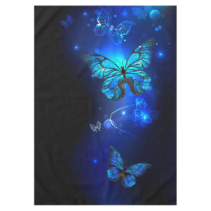 Morpho Butterfly in the Dark Background Tischdecke
