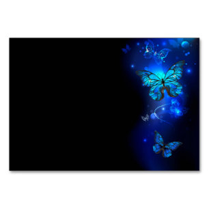 Morpho Butterfly in the Dark Background Tischnummer