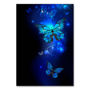 Morpho Butterfly in the Dark Background Tischnummer