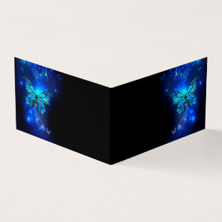 Morpho Butterfly in the Dark Background Visitenkarten