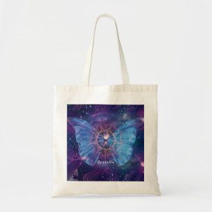 Morpho-Schmetterling / Galaxy Mandala Tragetasche