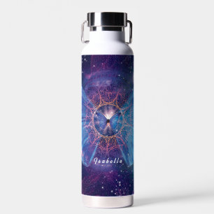 Morpho-Schmetterling / Galaxy Mandala Trinkflasche