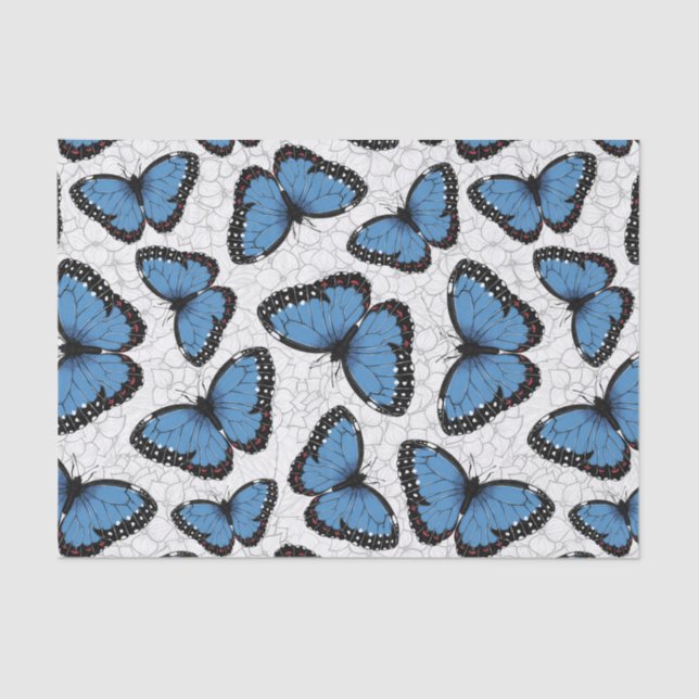 Morpho-Schmetterlinge Seidenpapier (Vorderseite)