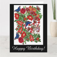 Morpho Schmetterlings-Rosen-Blumen-große