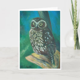 Morpork Owl Greetings Card Karte