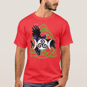 Morrigan TShirtPurple Raven Morriganwith Moon und T-Shirt