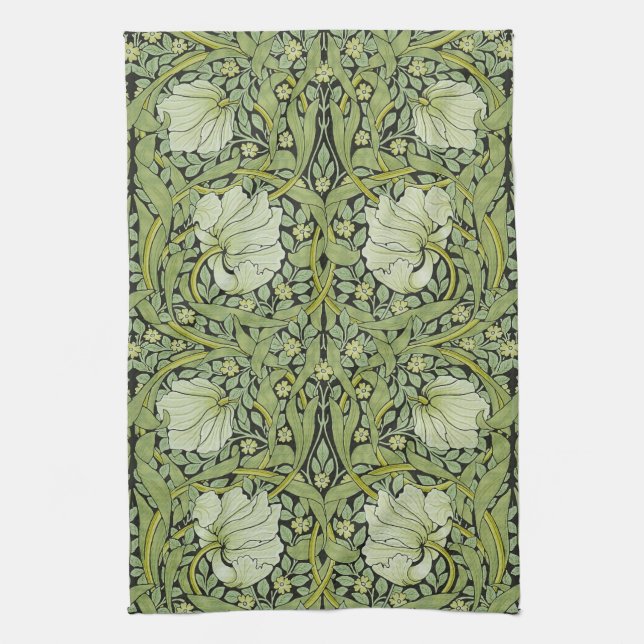 Morris 1876 Vintages Pimpernell-Muster Geschirrtuch (Vertikal)