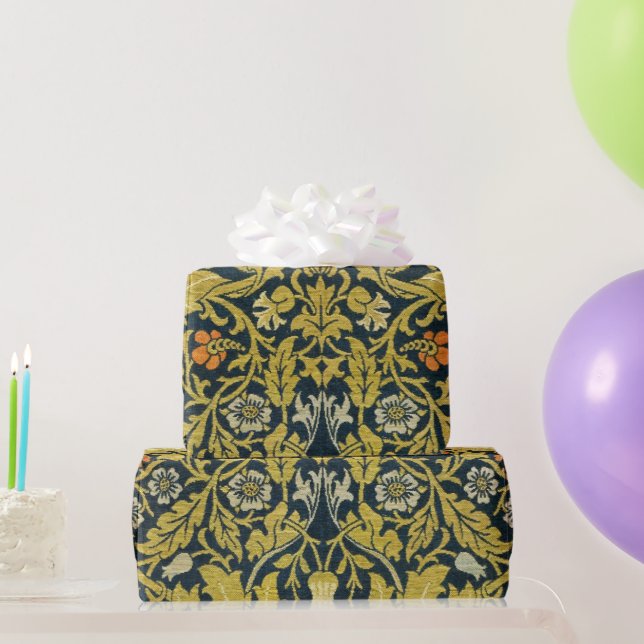 Morris Akanthusblätter windender Stamm Blumen Tepp Geschenkpapier (Partygeschenke)