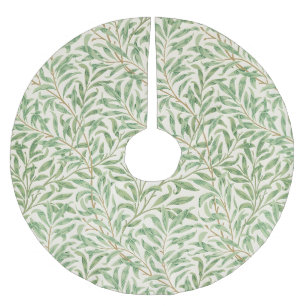 Morris - Antikes Weidenblatt- und Zweigmuster Polyester Weihnachtsbaumdecke