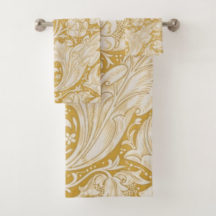 Morris Bachelor's Button Blume & Golden Stems Badhandtuch Set