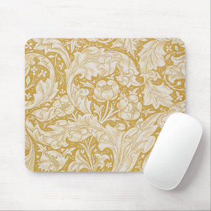Morris Bachelor's Button Blume & Golden Stems Mousepad