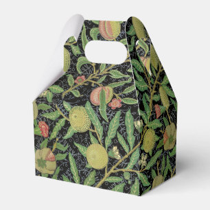 Morris Black Background Antique Pomegrana Muster Geschenkschachtel