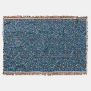 Morris Blau Hintergrund Vintage Blackthorn Muster Decke