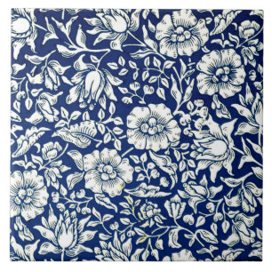 Morris - Blaue Malve Fliese
