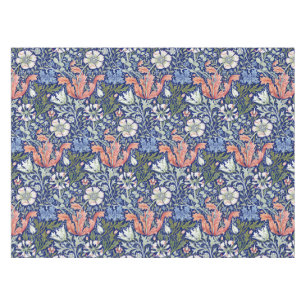 Morris Blue Background 1896 Compton Floral Pattern Tischdecke