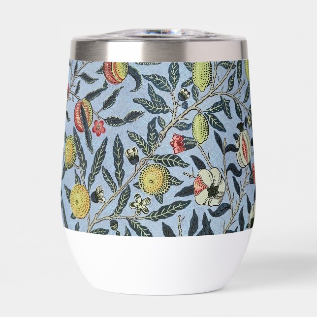 Morris Blue Background Antique Pomegrana Muster (Vorderseite)