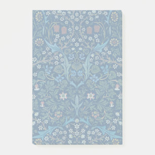 Morris Blue Background Vintag Blackthorn Muster Post-it Klebezettel
