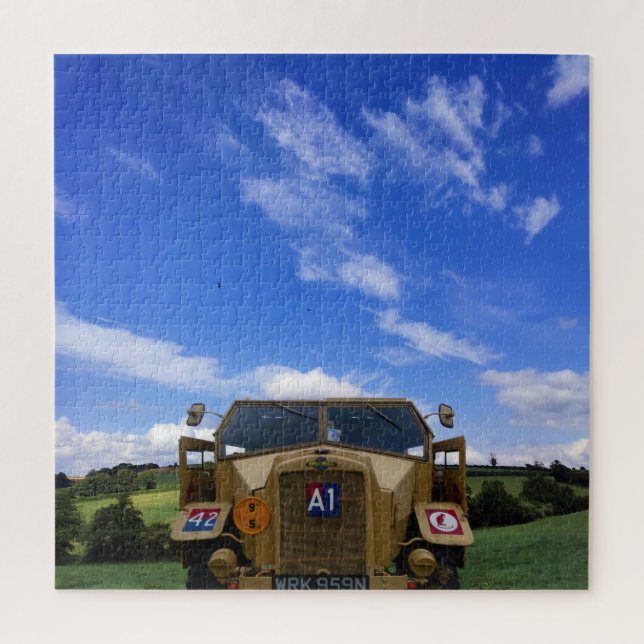 Morris, C8, Kriegshauzer-Schleppwagen. Puzzle (Vertikal)