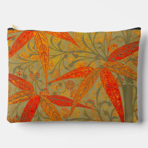 Morris & Co. Bambus-Muster Godwin Orange und Salbe Zubehörtasche