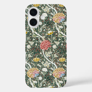 Morris Cray Vintage Blossom Florales Design Grün iPhone 16 Hülle