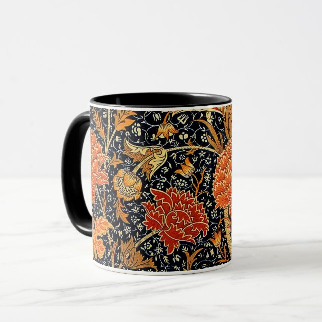 Morris - Cray, vintage Muster Tasse (Vorderseite Links)