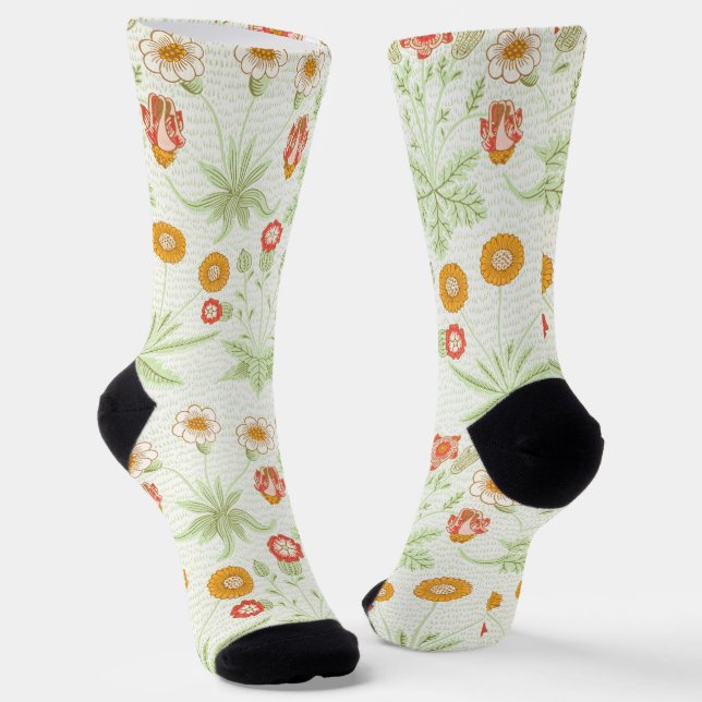 Morris Daisy, klassisches Viktorianisches Blumenmu Socken (Gewinkelt)