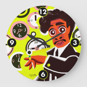 Morris Day and The Time Numbered Clock Große Wanduhr