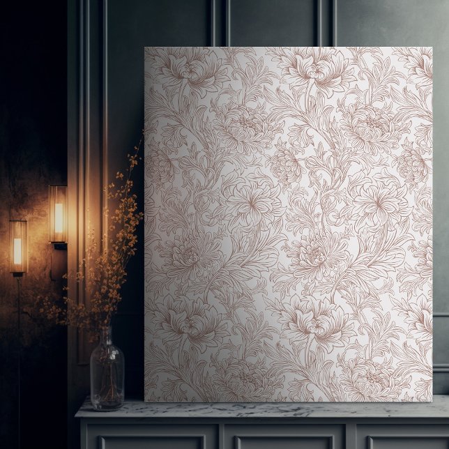 Morris Dusty Rose Chrysanthemum Viktorianisches Mu Leinwanddruck (Von Creator hochgeladen)