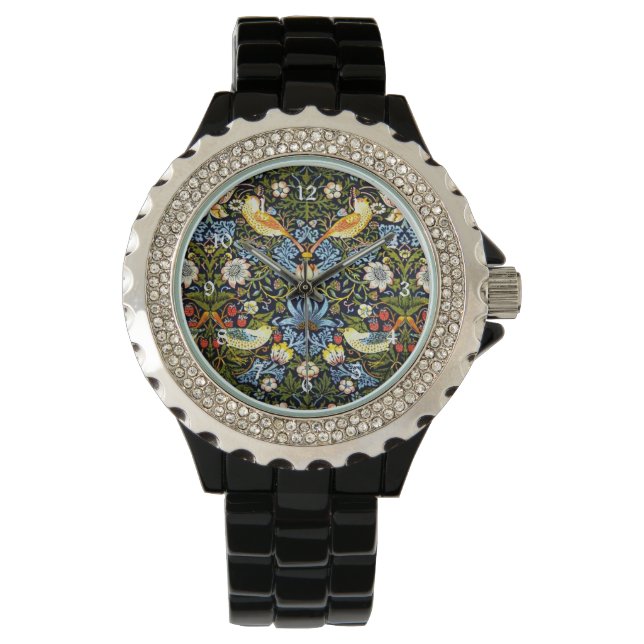 Morris - Erdbeerdieb, berühmtes Design, Armbanduhr (Vorderseite)