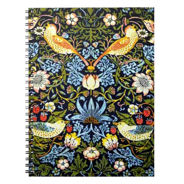 Morris - Erdbeerdieb, berühmtes Muster, Notizblock (Vorderseite)