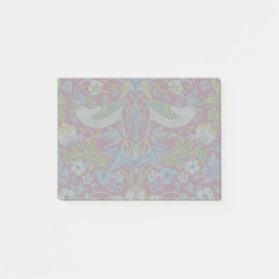 Morris Erdbeerdieb Himbeerrot-Limonengrün Floral Post-it Klebezettel