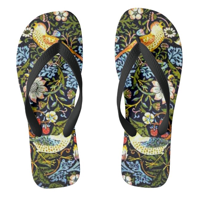 Morris - Erdbeerdieb, Vintages Muster Flip Flops (Fußbett)