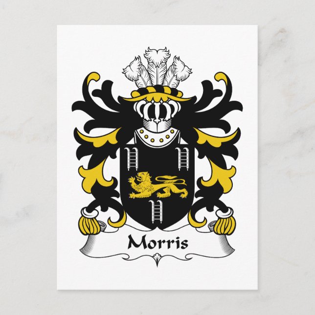 Morris Familienwappen Postkarte (Vorderseite)