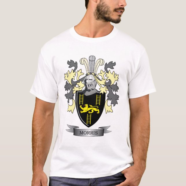 Morris Familienwappen-Wappen T-Shirt (Vorderseite)