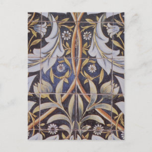 Morris-Fliesen von De Morgan Postkarte