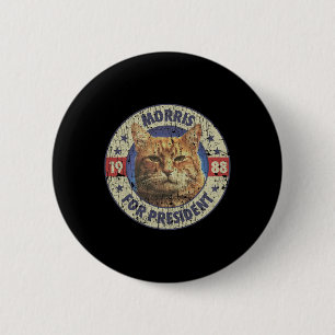 Morris für den Präsidenten Vintag 1988 Cat Lover Button