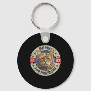 Morris für Präsident Vintage 1988 Katzenliebhaber  Schlüsselanhänger