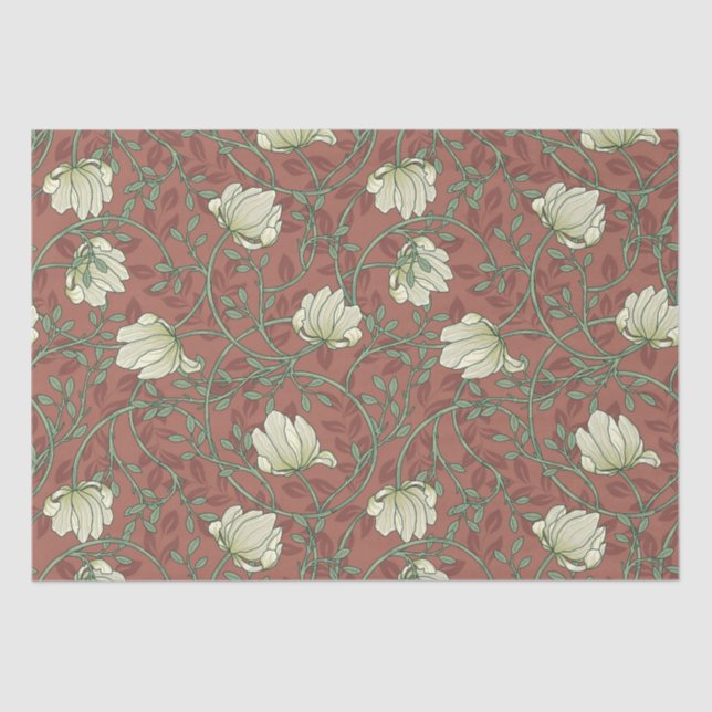 Morris Garden Floral Pattern Seidenpapier (Vorderseite)