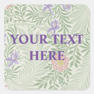 Morris Hintergrund individuell Quadratischer Aufkleber