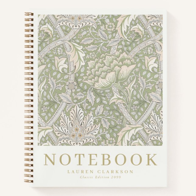 Morris Inspired Botanical Notebook Notizbuch (Vorderseite)