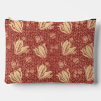 Morris Inspiriert Lily Blume Botanical Red Textile