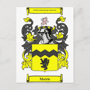 Morris (Irisch)-Wappen Postkarte