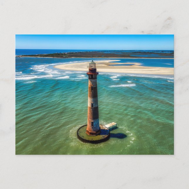 Morris Island Lighthouse (South Carolina) Postkarte (Vorderseite)