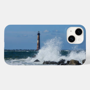Morris Island Lighthouse Splash iPhone Case