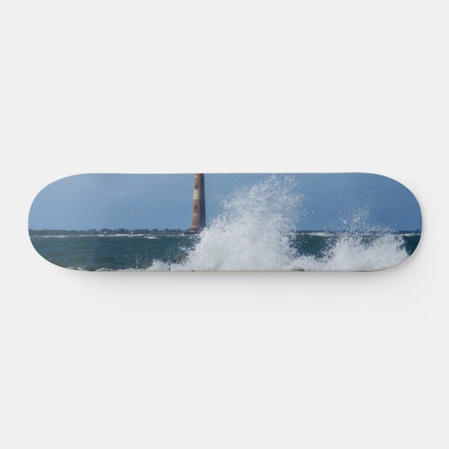 Morris Island Lighthouse Splash Skateboard (Horizontal)