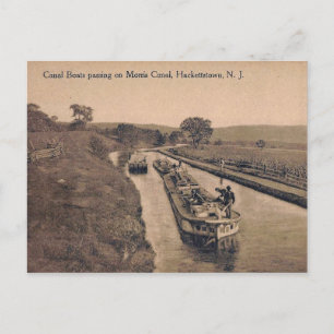 Morris-Kanal, Hackettstown, New Jersey Vintage Postkarte