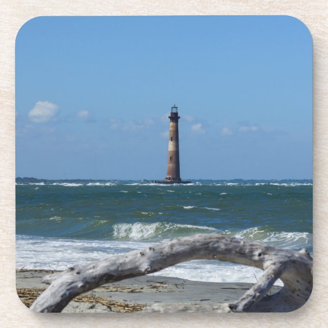 Morris Leuchtturm und Baum bleiben Getränkeuntersetzer (Vorderseite)