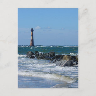 Morris Lighthouse Folly Beach Postkarte