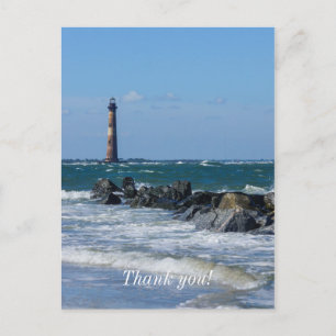 Morris Lighthouse Folly Beach Postkarte