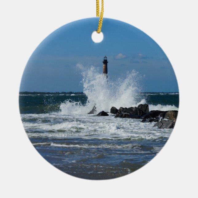 Morris Lighthouse Splash Keramikornament (Vorne)